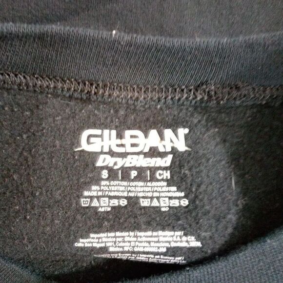 Stranger Things Black Sweatshirt Graphic Print Gildan Crew Neck Pullover - Picture 5 of 6